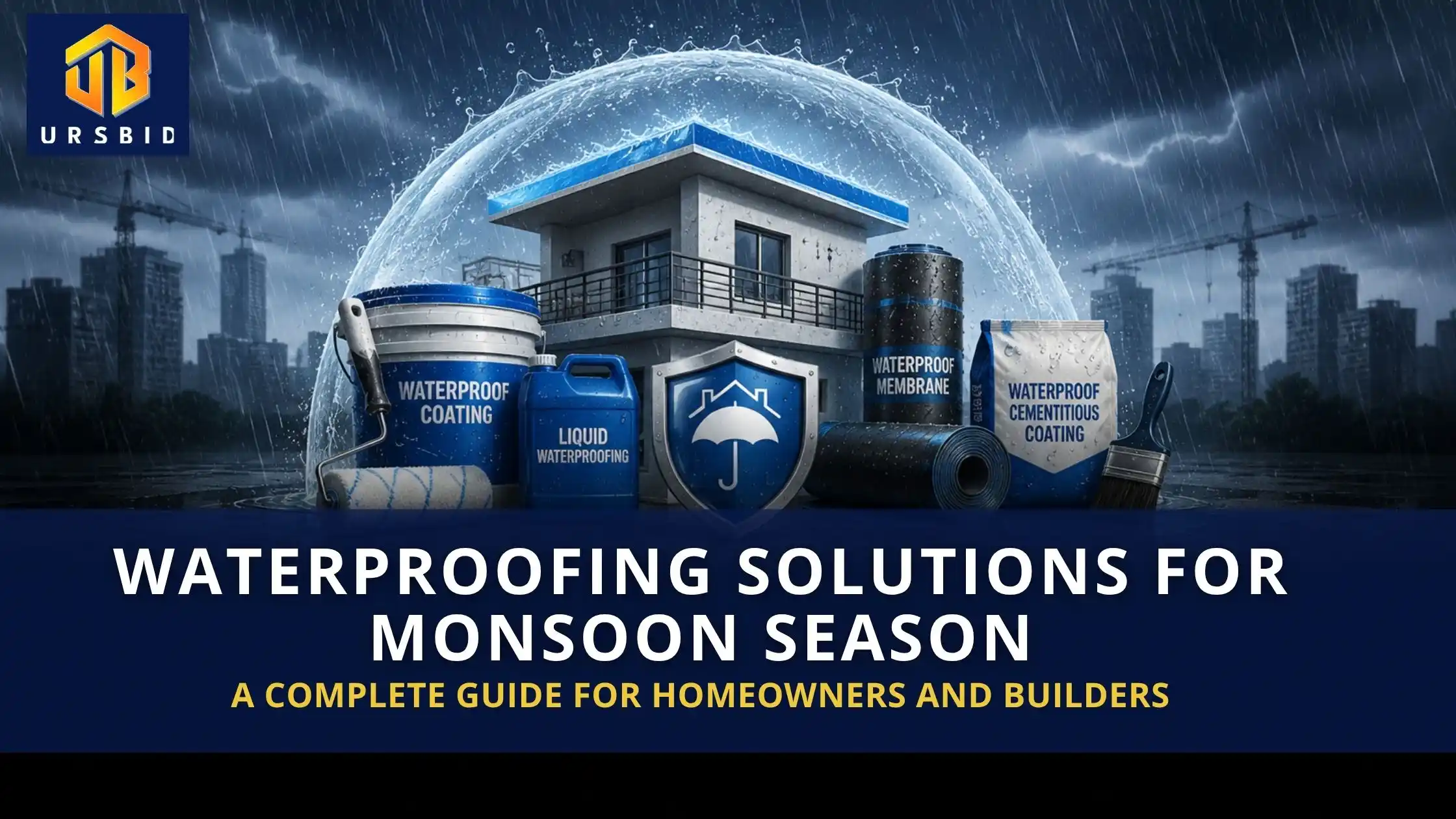 Waterproofing Solutions for Monsoon Season: A Complete Guide for Homeowners and Builders
